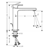 Hansgrohe VERNIS SHAPE змішувач для умивальника 190, чорний матовий - 71562670