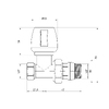 Кран радіаторний Icma 1/2" з антипротіканням прямий №813+940 - 82813AD06940