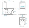 Koller Pool ROUND SMART комплект : унітаз підлоговий з сидінням Soft-close + бачок, змив Tornado - RN-0630-RQ-C+RN-0630-RQ-T