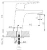 Koller Pool Kvadro Start змішувач для раковини, чорний матовий - KS0200B