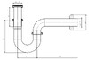 Koller Pool Сифон для умивальника трубний латунь d32, хром - KP-7001