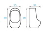 Koller Pool Trend уринал з верхнім підведенням води - TRU-0680