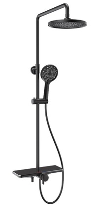 Koller Pool Trend New душова система з термостатом, Black Matt - 1127390606