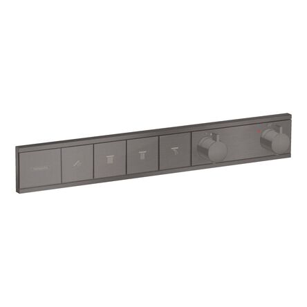 Термостат прихованого монтажу Hansgrohe RainSelect на 4 споживача, Brushed Black (15382340)
