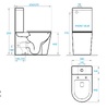 Koller Pool GRACE комплект : унітаз підлоговий з сидінням Soft-close + бачок - GR-0650-RQ-C+GR-0650-RQ-T
