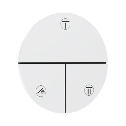 Перемикач Hansgrohe ShowerSelect Comfort S на 3 функції, Matt White (15558700)
