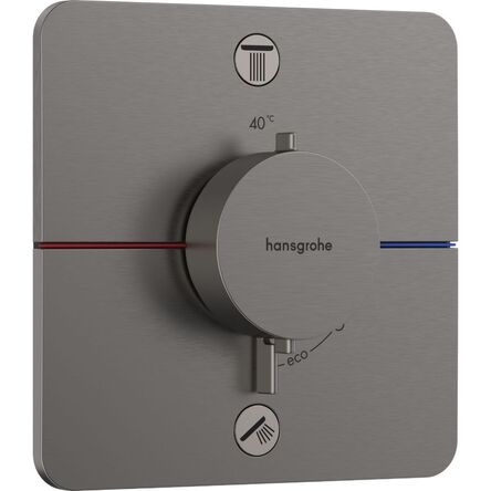 Термостат прихованого монтажу Hansgrohe ShowerSelect Comfort Q на 2 функції, Brushed Black Chrome (15583340)