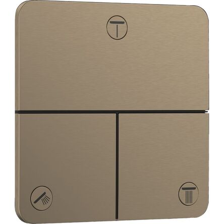Перемикач Hansgrohe ShowerSelect Comfort Q для душу, на 3 споживача, бронза (15587140)