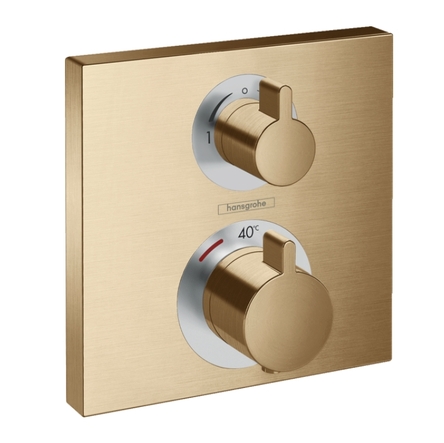 Термостат прихованого монтажу Hansgrohe Ecostat S Ecostat Square 2-режимний, бронза матова (15714140)