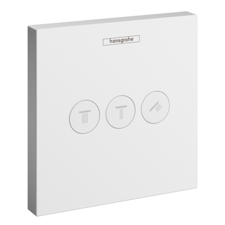 Перемикач положень Hansgrohe ShowerSelect на 3 споживачі, білий матовий (15764700)
