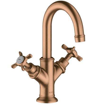 Змішувач для умивальника двовентильний AXOR Montreux 160, Brushed Bronze (16505140)