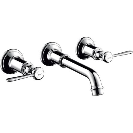 Змішувач настінний для умивальника AXOR Montreux Lever на 3 отвори, хром (16534000)
