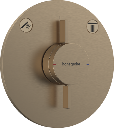 Hansgrohe DUO TURN S смеситель для 2х  пользователей,  СМ, цвет шлифованная бронза - 75418140