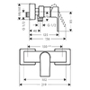 Hansgrohe VERNIS SHAPE змішувач для душу, чорний матовий - 71650670