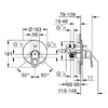 Grohe BAULOOP змішувач для ванни одноважільний, DN 15, хром - 29081000