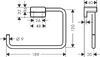 Hansgrohe ADDSTORIS тримач рушника , колір полірованна бронза - 41754140