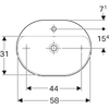 Geberit Умивальник VariForm 60 500.777.01.2