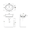 Simas Умивальник WA 02 Wave (WA02WM) White matt