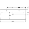 Умивальник 120 Smyle Square 500.253.01.1 Geberit