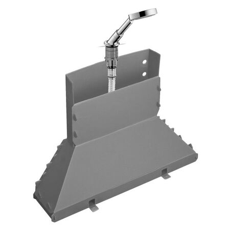 Прихована частина AXOR Rim у борт ванни з ручним душем та шлангом 1.1 м, Brushed Black Chrome (19418340)