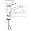 Hansgrohe ZESIS M33 змішувач для кухні 150, 1jet, ECO - 74811000