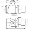 Кран кульовий Arco 1? SENA 154105 прямий з американкою (754105)