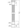 Гнучка труба Waterstal АС-1013 1 1/2?х40/50 з гайкою, 750мм