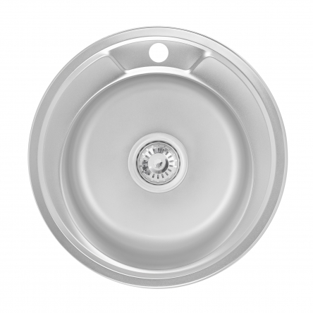 Кухонна мийка Lidz 490-A Satin 0,6 мм (LIDZ490A06SAT160)