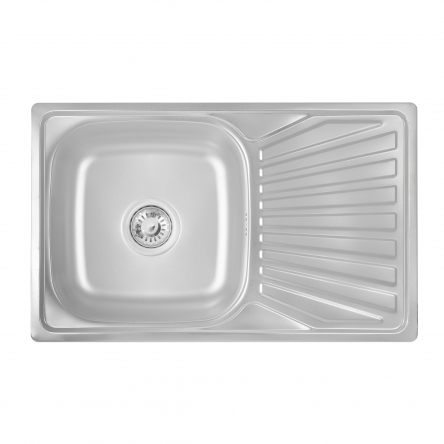 Кухонна мийка Lidz 7848 Satin 0,8 мм (LIDZ7848SAT)
