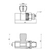 Кран кульовий радіаторний PPR Thermo Alliance 20х1/2 прямий - DSW428