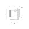 Муфта PPR Thermo Alliance 25х3/4 ВР - DSB2045
