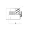 Муфта PPR Thermo Alliance 63х2 ВР - DSB210