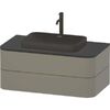Умивальник Duravit Happy D.2 Plus 60 см з тумбою та консоллю 100х50, з експозиції салону (23596013_HP4971092_HP031E08_UV97520)