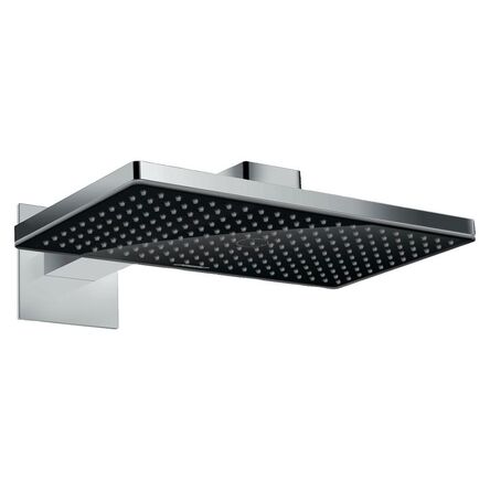 Верхній душ Hansgrohe Rainmaker Select 460 1jet з власником, чорний / хром (24003600)