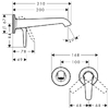 Hansgrohe Axor Bouroullec Смеситель для раковины, однорычажный - 19125000