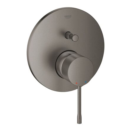 Змішувач одноважільний Grohe Essence на 2 виходи, зовнішня частина, brushed hard graphite (24167AL1)