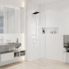 Верхній душ Hansgrohe Pulsify E 260 2jet EcoSmart з тримачем, Matt White (24351700)