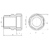 Муфта обтискна SD Forte 20х1/2" ЗР SF172W2015