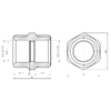 Муфта обтискна SD Forte 20х3/4" ЗР SF172W2020
