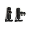 Кран кутовий для рушникосушки Raftec Premium 1/2х1/2, чорний муар, 2шт. 25-231430-3012