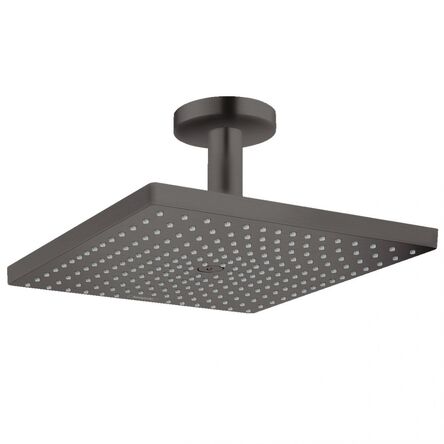 Верхній душ Hansgrohe Raindance Select E 300 1jet Air з стельовим утримувачем, Brushed Black (26250340)