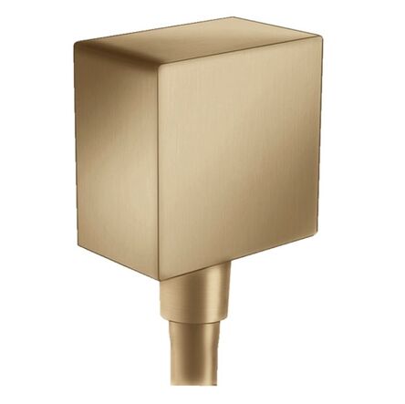 Шланговое підключення для душа Hansgrohe FixFit Square, шліфована бронза (26455140)