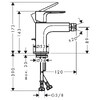 Hansgrohe REBRIS E змішувач для біде - 72211000