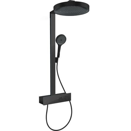 Душова система Hansgrohe Rainfinity Showerpipe 360 1jet з термостатом ShowerTablet 350, Matt Black (26853670)