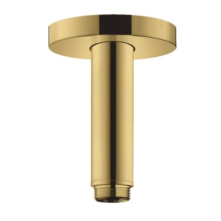 Тримач верхнього душу стельовий Hansgrohe S 100 мм, поліроване золото Optic (27393990)