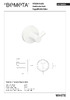 Bemeta Гачок подвійний 104106034 White Чехія