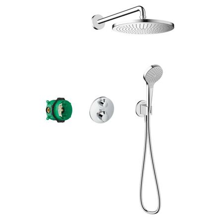 Душова система Hansgrohe Croma E 280 1jet Ecostat S 7 в 1, хром (27954000)