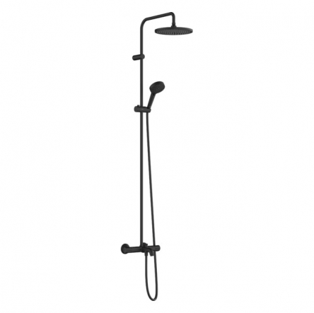 Hansgrohe VERNIS BLEND душова система Showerpipe 240 з термостатом для ванни, 1jet,  чорний матовий - 26899670