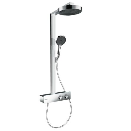 Душова система Hansgrohe Rainfinity Showerpipe 250 1jet EcoSmart з термостатом ShowerTablet 350, Chrome (28742000)