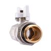 Quality Professional Кран кульовий з американкою Q PROFESSIONAL QP003 PN40 1? антипротікання, Білий метелик